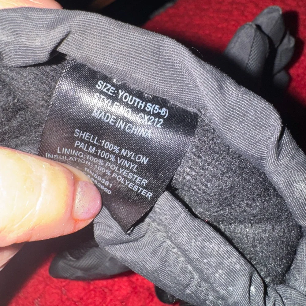 Durable Black Kids Mittens by [Brand]